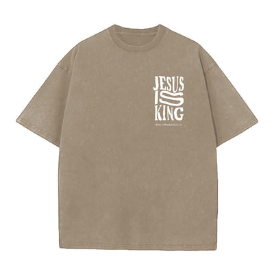 Christianartworkshop Jesus Is King Graphic T-Shirt