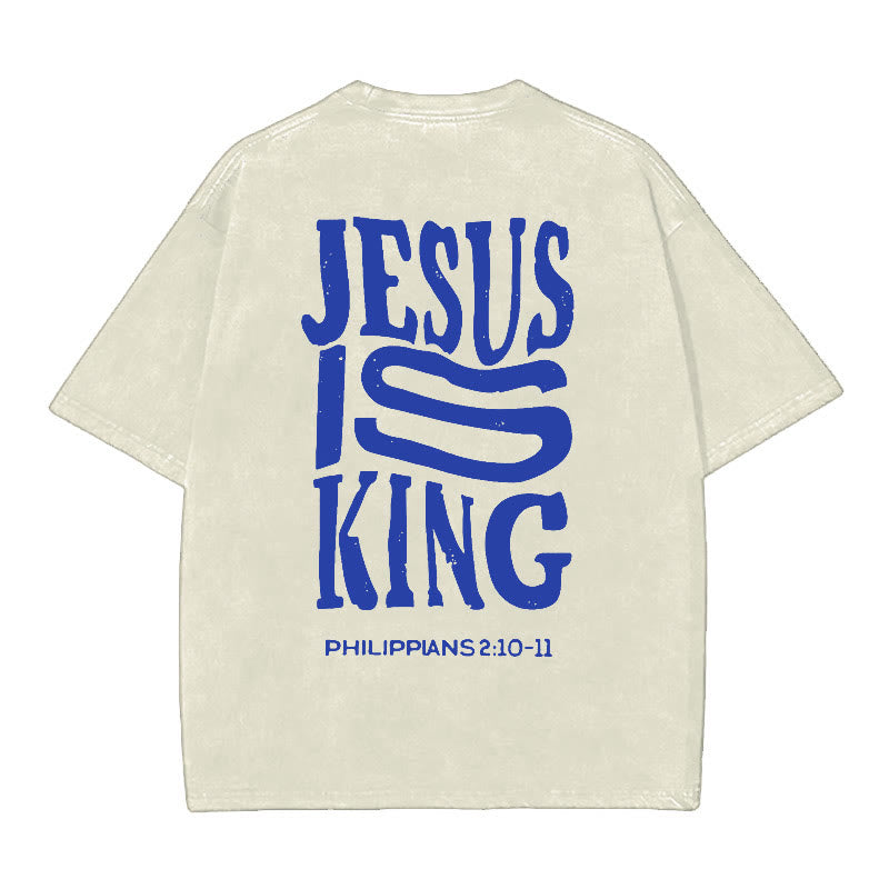 Christianartworkshop Jesus Is King Graphic T-Shirt