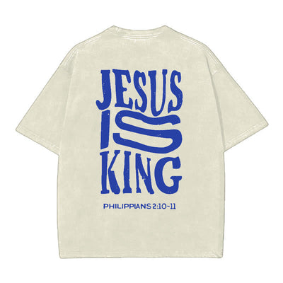 Christianartworkshop Jesus Is King Graphic T-Shirt