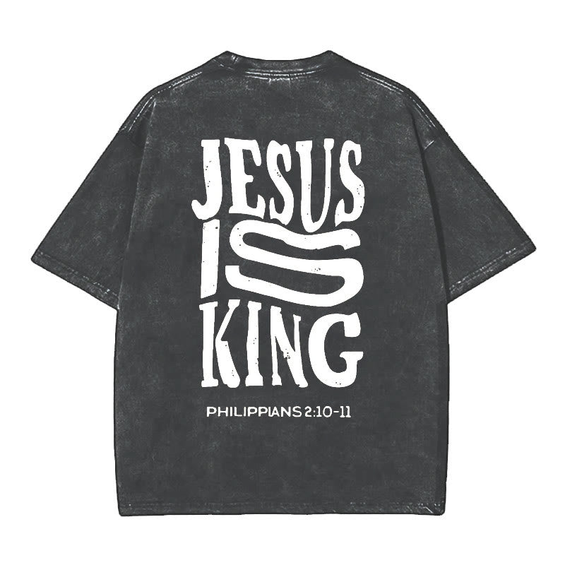 Christianartworkshop Jesus Is King Graphic T-Shirt