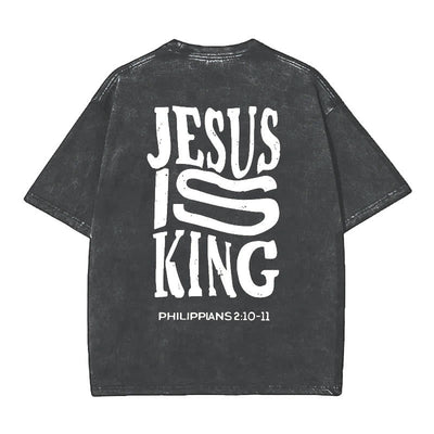 Christianartworkshop Jesus Is King Graphic T-Shirt