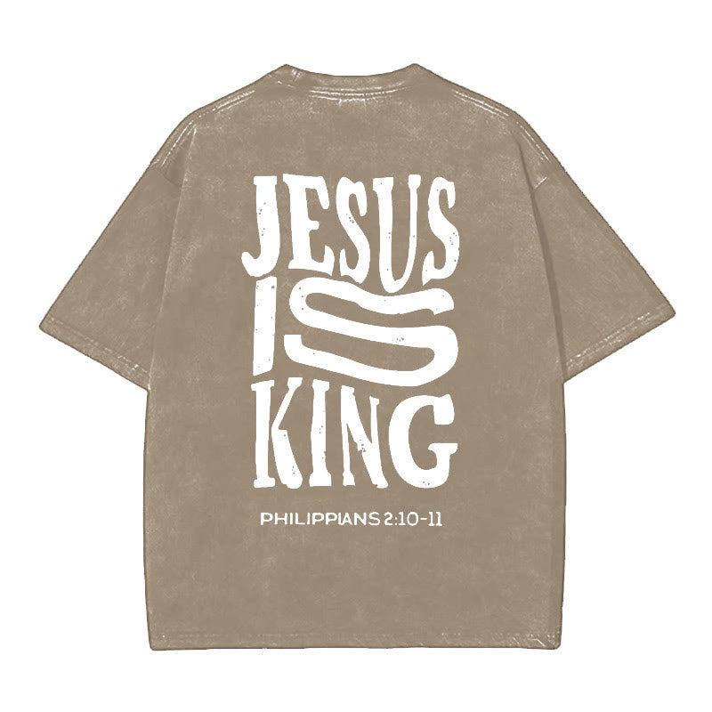 Christianartworkshop Jesus Is King Graphic T-Shirt