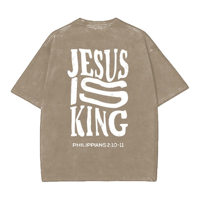 Christianartworkshop Jesus Is King Graphic T-Shirt