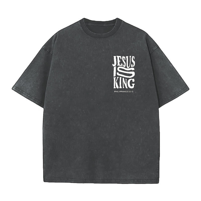 Christianartworkshop Jesus Is King Graphic T-Shirt