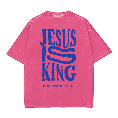 Christianartworkshop Jesus Is King Graphic T-Shirt