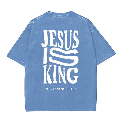 Christianartworkshop Jesus Is King Graphic T-Shirt