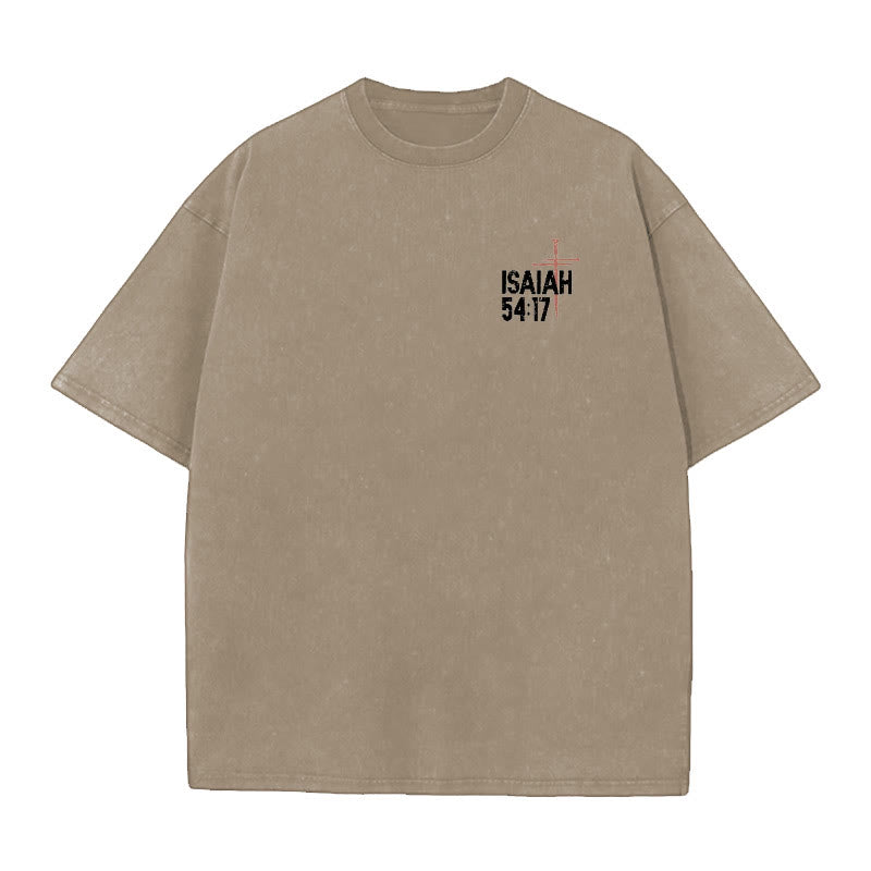 Christianartworkshop No Weapon Formed Against Me T-Shirt