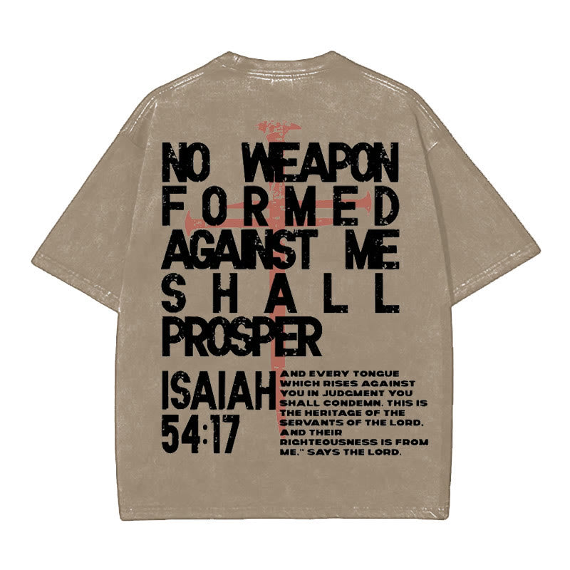 Christianartworkshop No Weapon Formed Against Me T-Shirt
