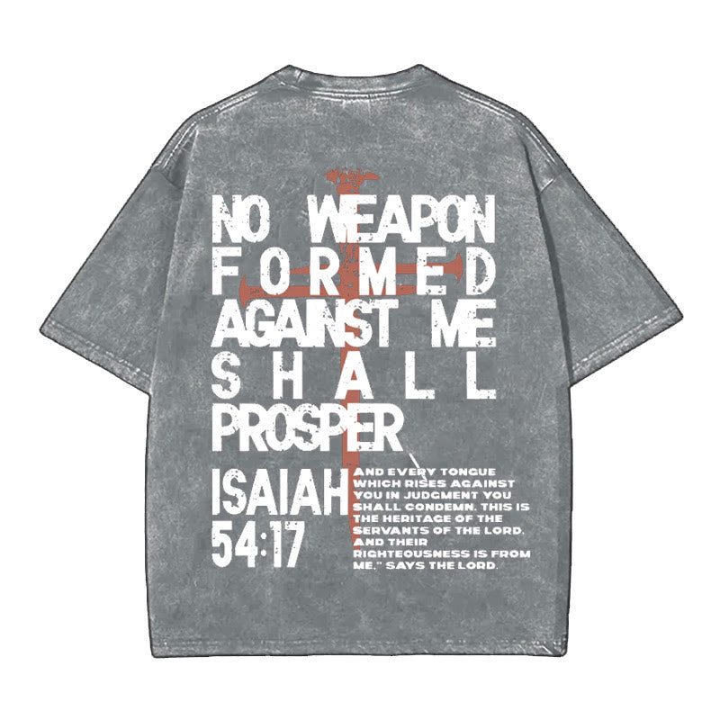 Christianartworkshop No Weapon Formed Against Me T-Shirt