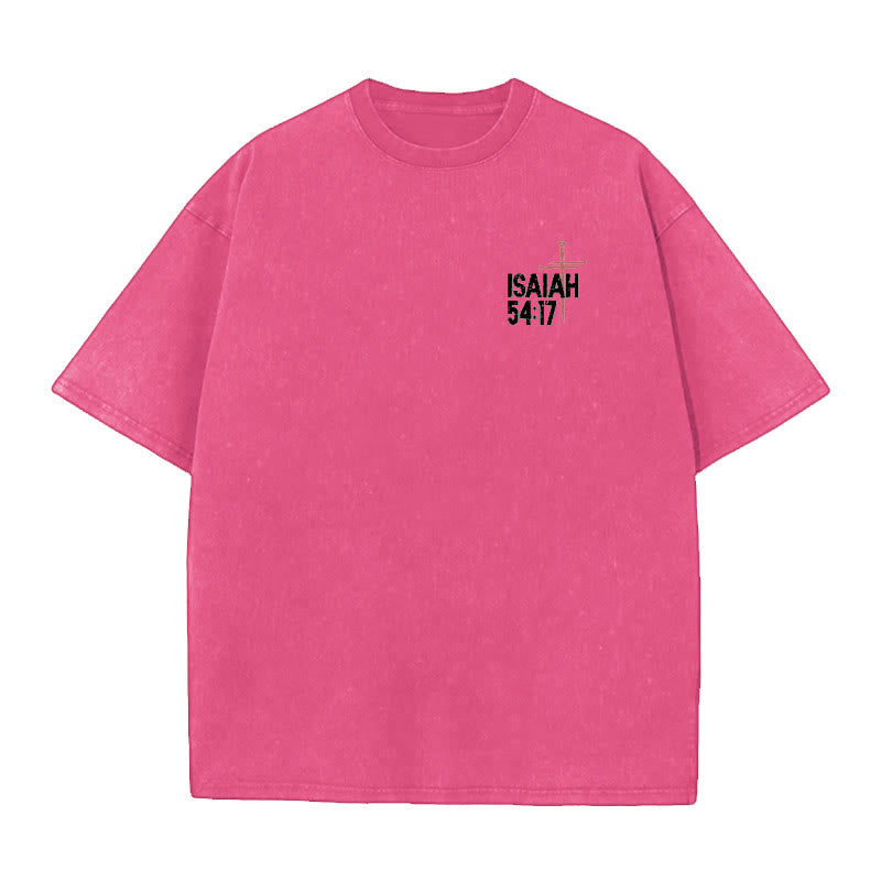 Christianartworkshop No Weapon Formed Against Me T-Shirt