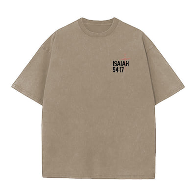 Christianartworkshop No Weapon Formed Against Me T-Shirt