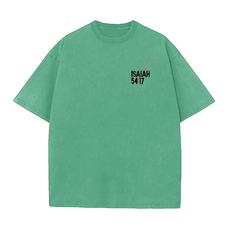 Christianartworkshop No Weapon Formed Against Me T-Shirt