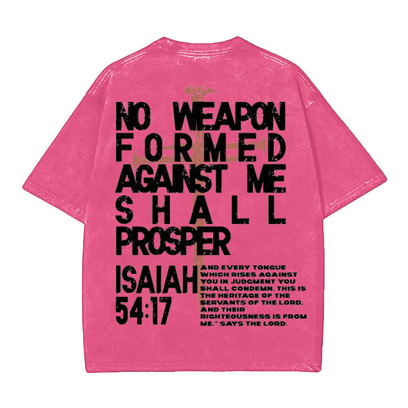 Christianartworkshop No Weapon Formed Against Me T-Shirt