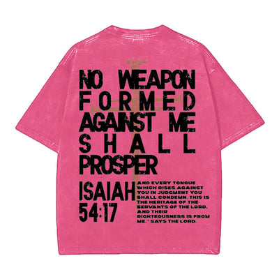 Christianartworkshop No Weapon Formed Against Me T-Shirt