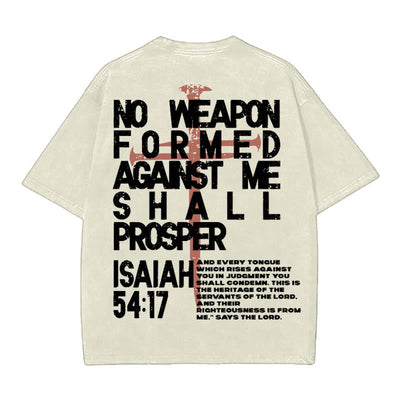 Christianartworkshop No Weapon Formed Against Me T-Shirt