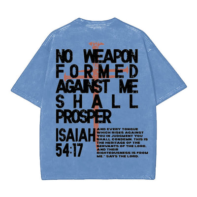 Christianartworkshop No Weapon Formed Against Me T-Shirt