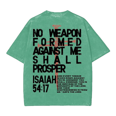 Christianartworkshop No Weapon Formed Against Me T-Shirt