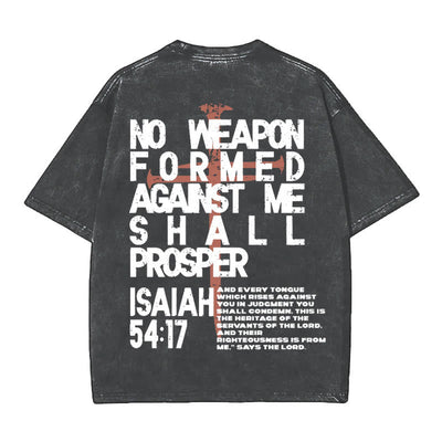 Christianartworkshop No Weapon Formed Against Me T-Shirt