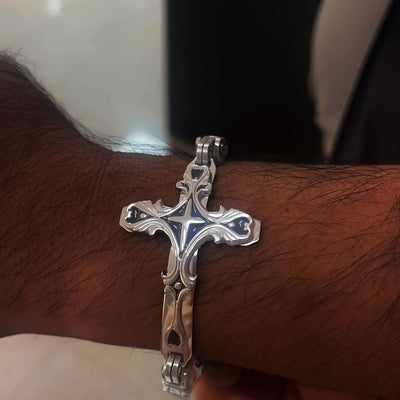 FREE Today: Iron & Faith Men's Bracelet: Strength and Redemption in Every Link