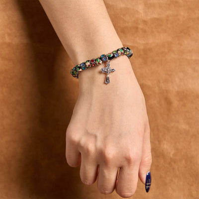 Christianartworkshop Handcrafted Cloisonné Beads Timeless Faith Bracelet: A Testament of Christ's Presence