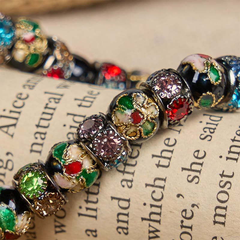 FREE Today: Handcrafted Cloisonné Beads Timeless Faith Bracelet: A Testament of Christ's Presence