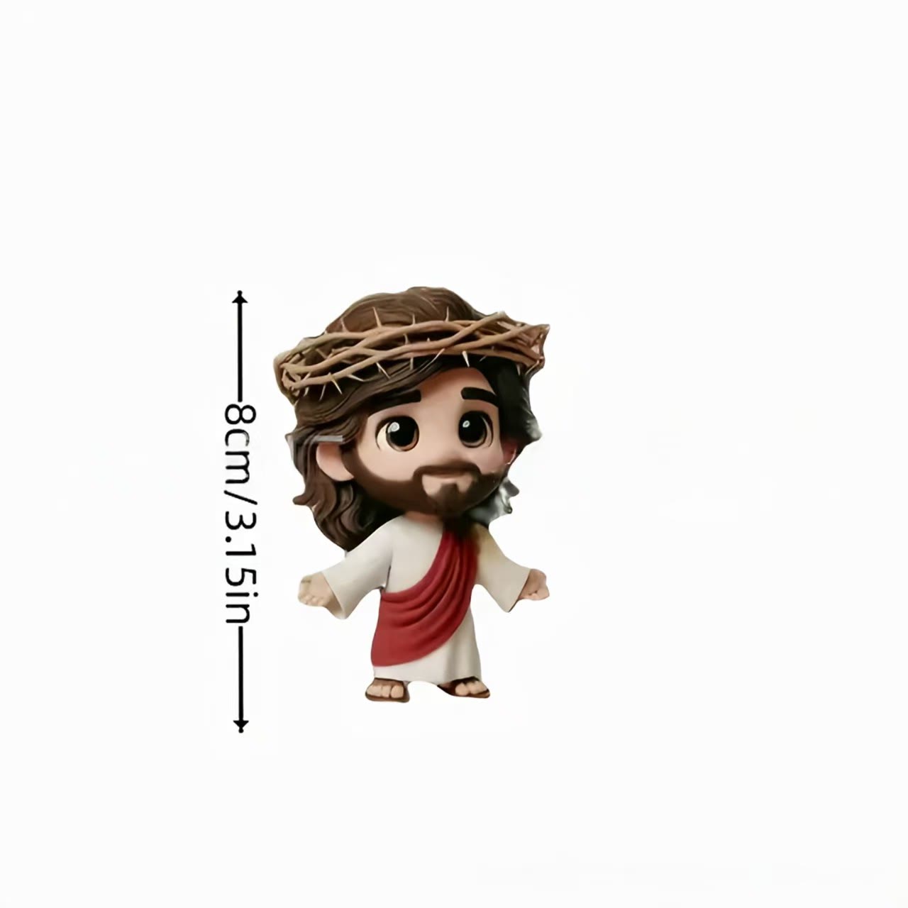 Christianartworkshop Cartoon Jesus Wooden Ornaments