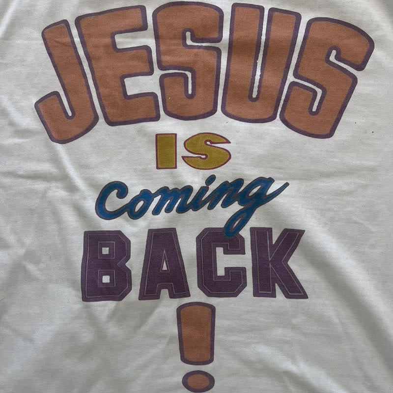 Christianartworkshop Jesus is Coming Back Bold Statement T-Shirt