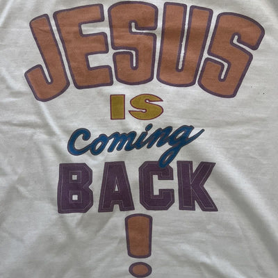 Christianartworkshop Jesus is Coming Back Bold Statement T-Shirt