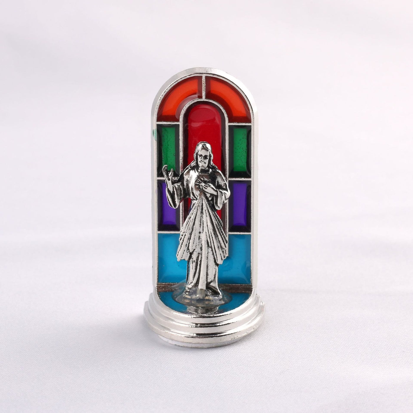 FREE Today: 6pcs/set Church Stained Glass Style Saint Icon Divine Grace Statue Dekstop Ornament