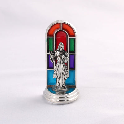 FREE Today: 6pcs/set Church Stained Glass Style Saint Icon Divine Grace Statue Dekstop Ornament