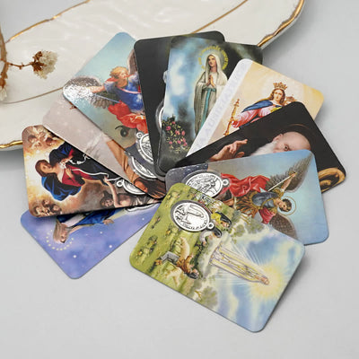 Christianartworkshop Our Lady & Jesus & Angels Paper Card: A Symbol of Holy Spirit and Power