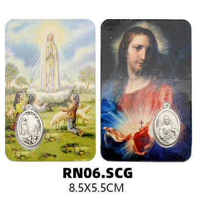 Christianartworkshop Our Lady & Jesus & Angels Paper Card: A Symbol of Holy Spirit and Power