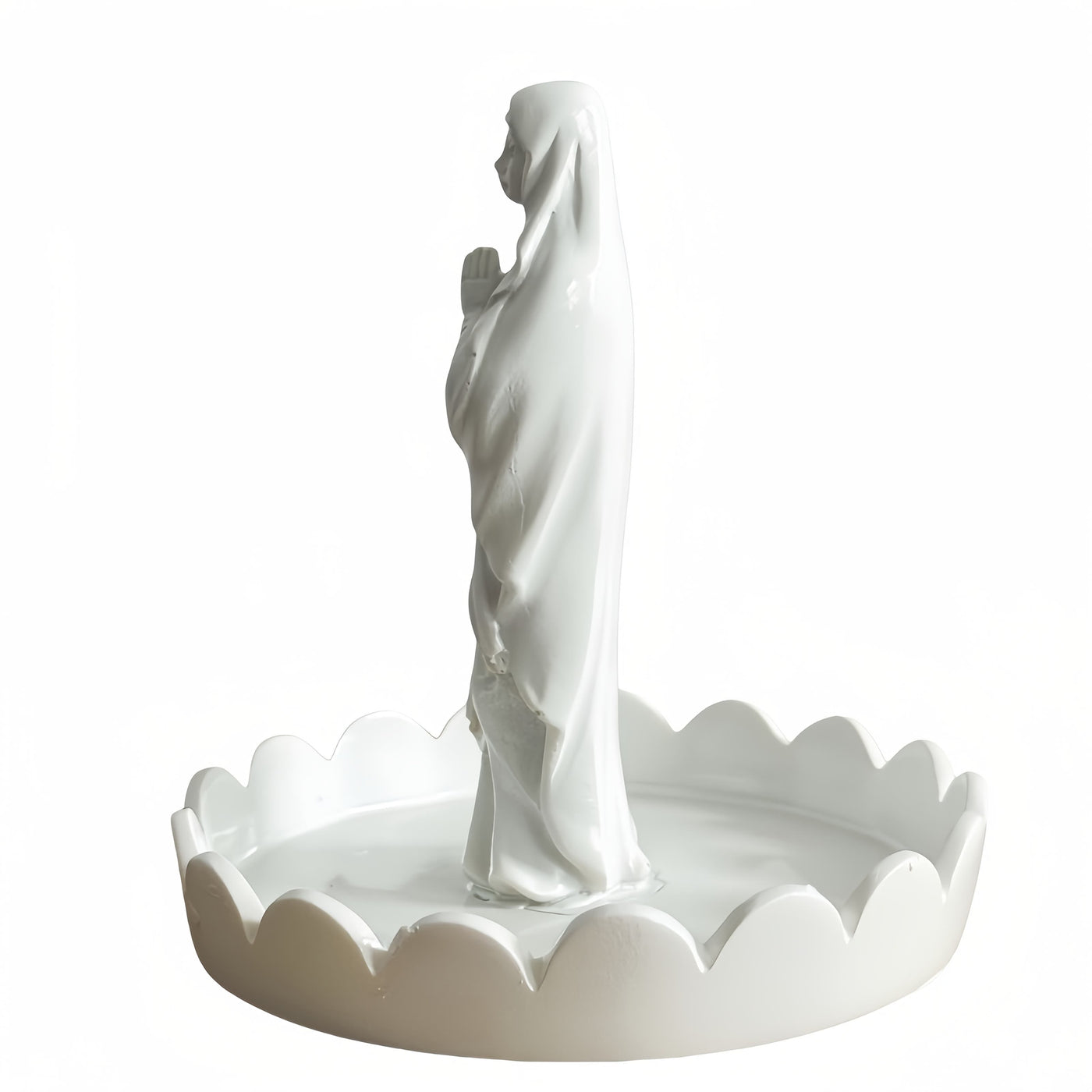 Christianartworkshop Our Lady Resin Rosary Holder Container: Supporting Holy Objects and Placing the Soul