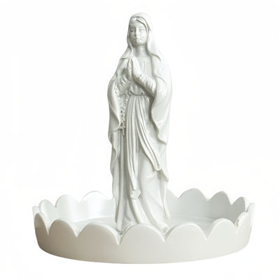 Christianartworkshop Our Lady Resin Rosary Holder Container: Supporting Holy Objects and Placing the Soul