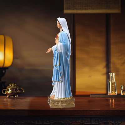 Christianartworkshop Immaculate Heart of Mary Desktop Ornament: Spreading the Power of Faith