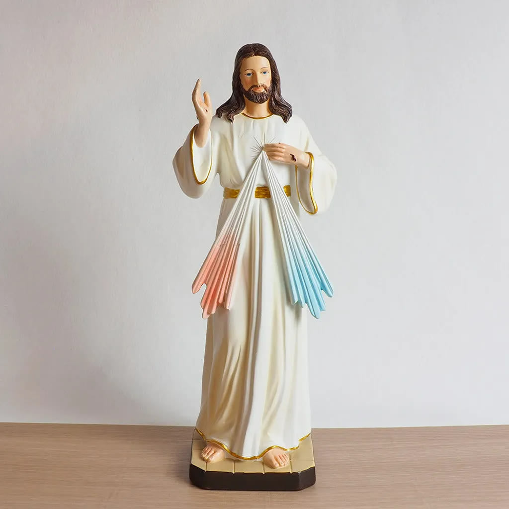 Christianartworkshop Jesus Divine Mercy Desktop Ornament: Spreading the Light of Salvation