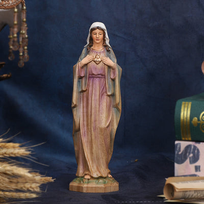 Christianartworkshop Our Lady Wooden Desktop Ornament: Spreading Love and Blessings