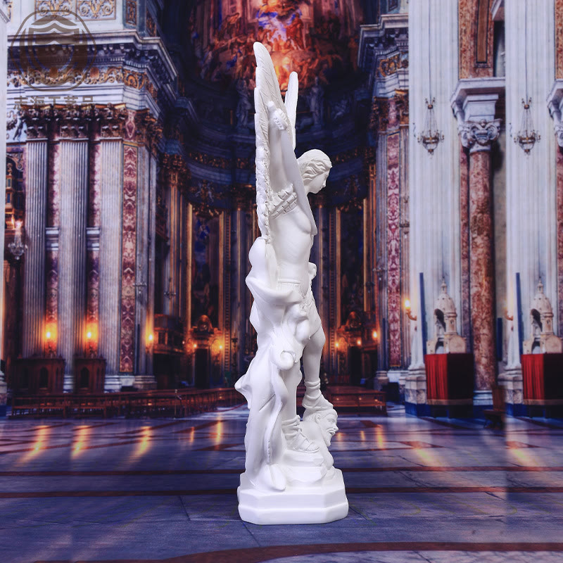 Christianartworkshop Archangel St. Michael Resin Desktop Ornament: A Symbol of Inspiring Devotion