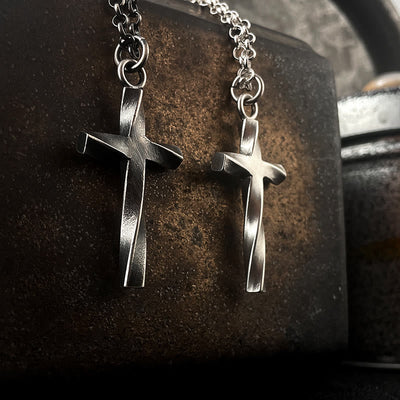 Christianartworkshop 999 Sterling Silver Cross Necklace: A Touch of Elegant Edge