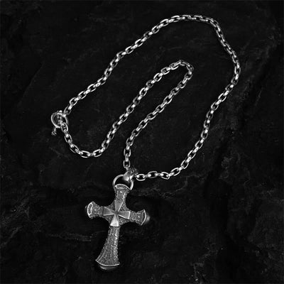 Christianartworkshop 925 Sterling Silver Classic & Vintage Crucifix Necklace: Blending Historical Aesthetics with Modern Craftsmanship