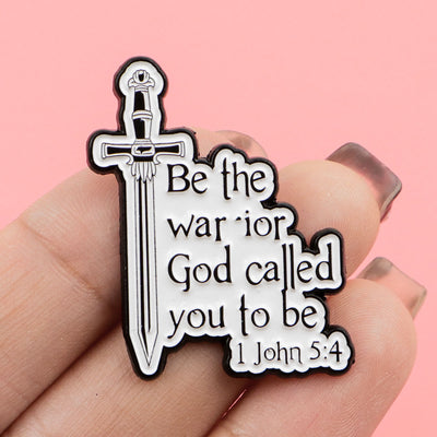 Christianartworkshop 3styles Jesus Quote Cartoon Metal Brooches: A Blend of Faith and Whimsy
