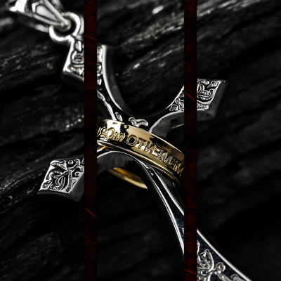 Christianartworkshop 925 Sterling Silver Modern & Minimalist Crucifix Necklace: A Symbol of Dark Talisman