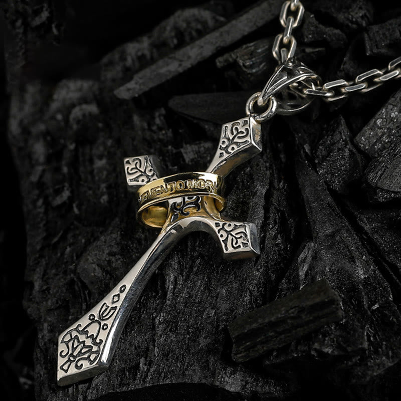 Christianartworkshop 925 Sterling Silver Modern & Minimalist Crucifix Necklace: A Symbol of Dark Talisman