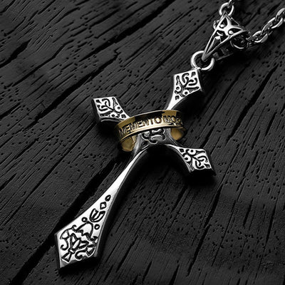 Christianartworkshop 925 Sterling Silver Modern & Minimalist Crucifix Necklace: A Symbol of Dark Talisman
