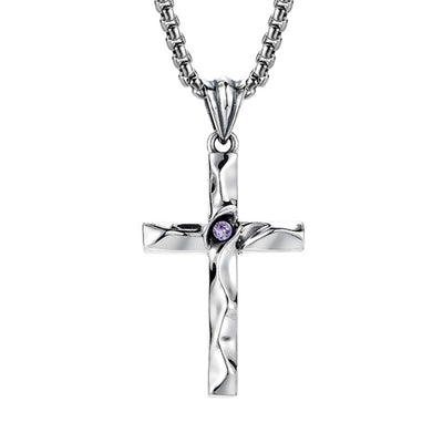 Christianartworkshop 925 Sterling Silver 2colors Zircon Cross Necklace: A Symbol of Elegance and Divine Grace
