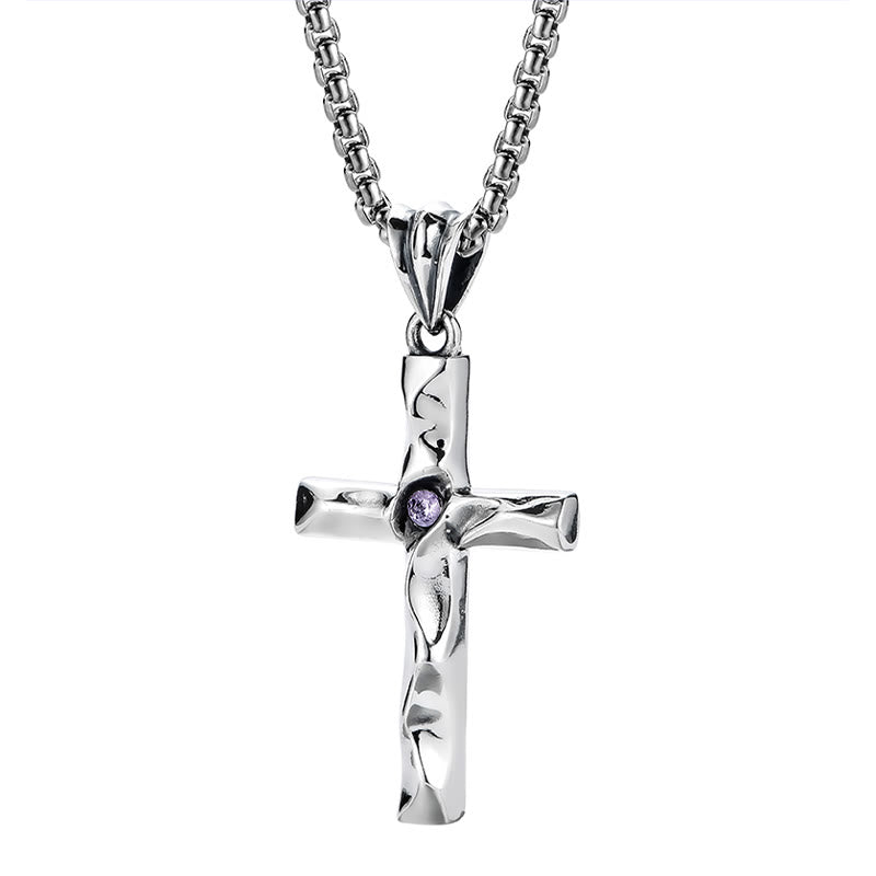 Christianartworkshop 925 Sterling Silver 2colors Zircon Cross Necklace: A Symbol of Elegance and Divine Grace