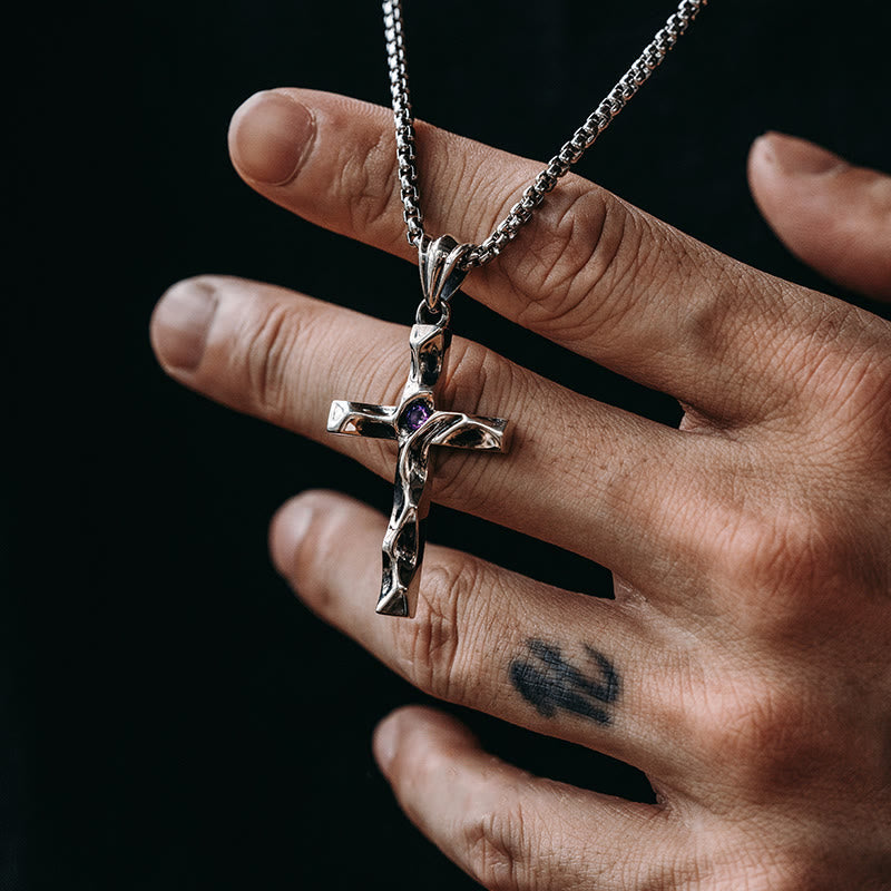 Christianartworkshop 925 Sterling Silver 2colors Zircon Cross Necklace: A Symbol of Elegance and Divine Grace