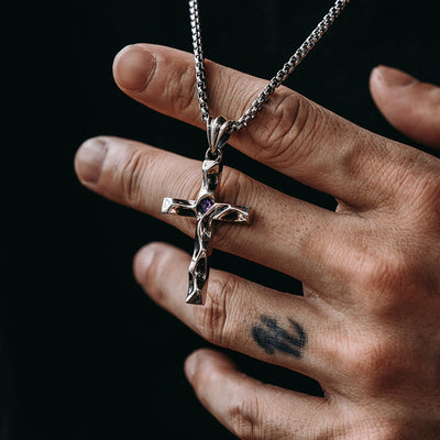 Christianartworkshop 925 Sterling Silver 2colors Zircon Cross Necklace: A Symbol of Elegance and Divine Grace