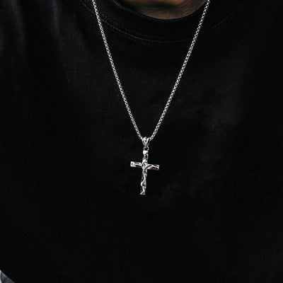 Christianartworkshop 925 Sterling Silver 2colors Zircon Cross Necklace: A Symbol of Elegance and Divine Grace