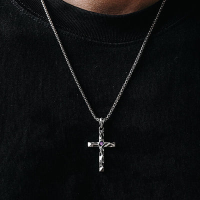 Christianartworkshop 925 Sterling Silver 2colors Zircon Cross Necklace: A Symbol of Elegance and Divine Grace